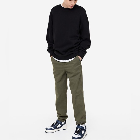 Cotton twill joggers - Picture 3 of 4